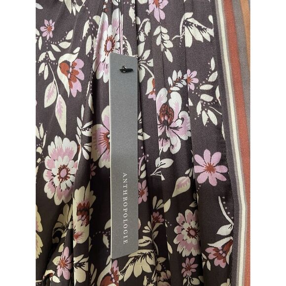 New Anthropologie Current Air Size M Alyce Dress PP Motif NWT Pleats - Picture 4 of 16